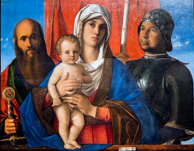 Madonna and Child, with St. Paul and St. George by Giovanni Bellini